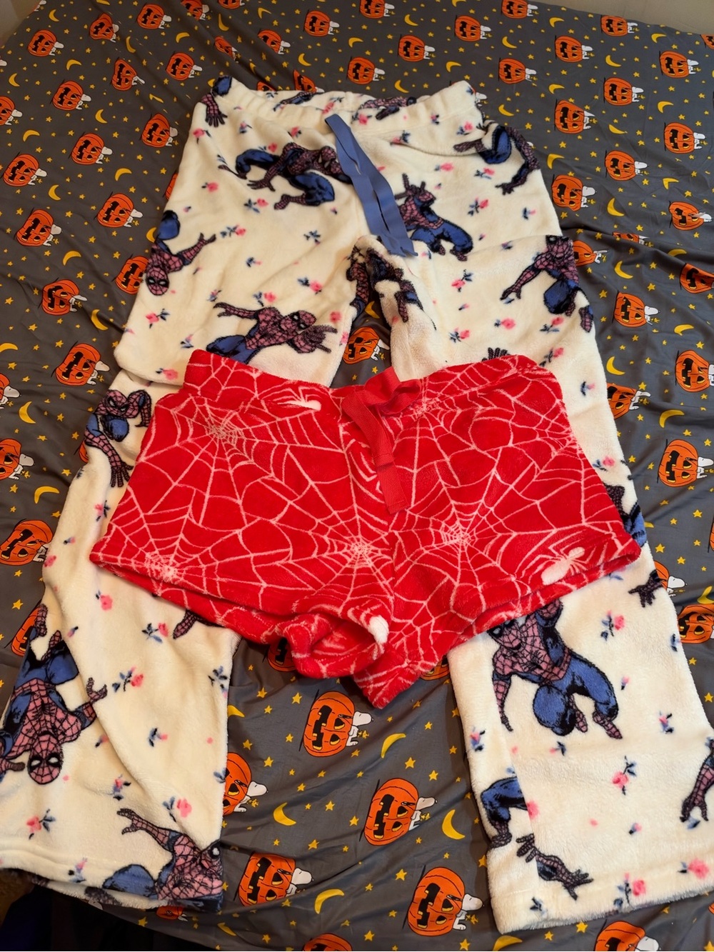 Spider-Man pajamas (shorts and pants)